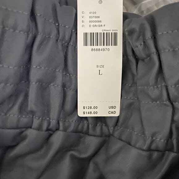 anthropologie The Somerset Mini Skirt: Faux Leather Edition L gray new with tag - Picture 3 of 4